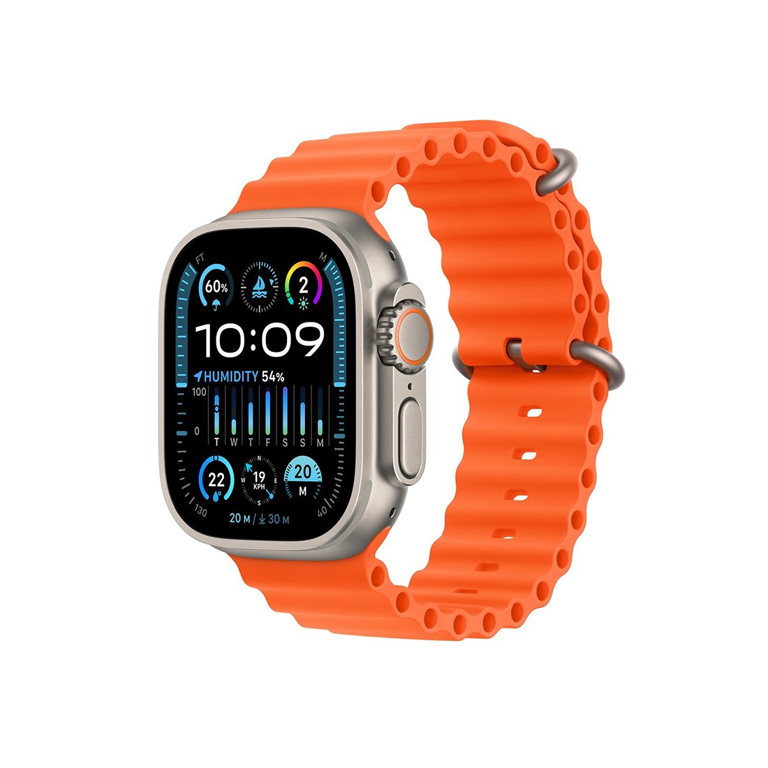 Apple Watch Series 7, Red Aluminum Case with Red Sport Band – Bild 2