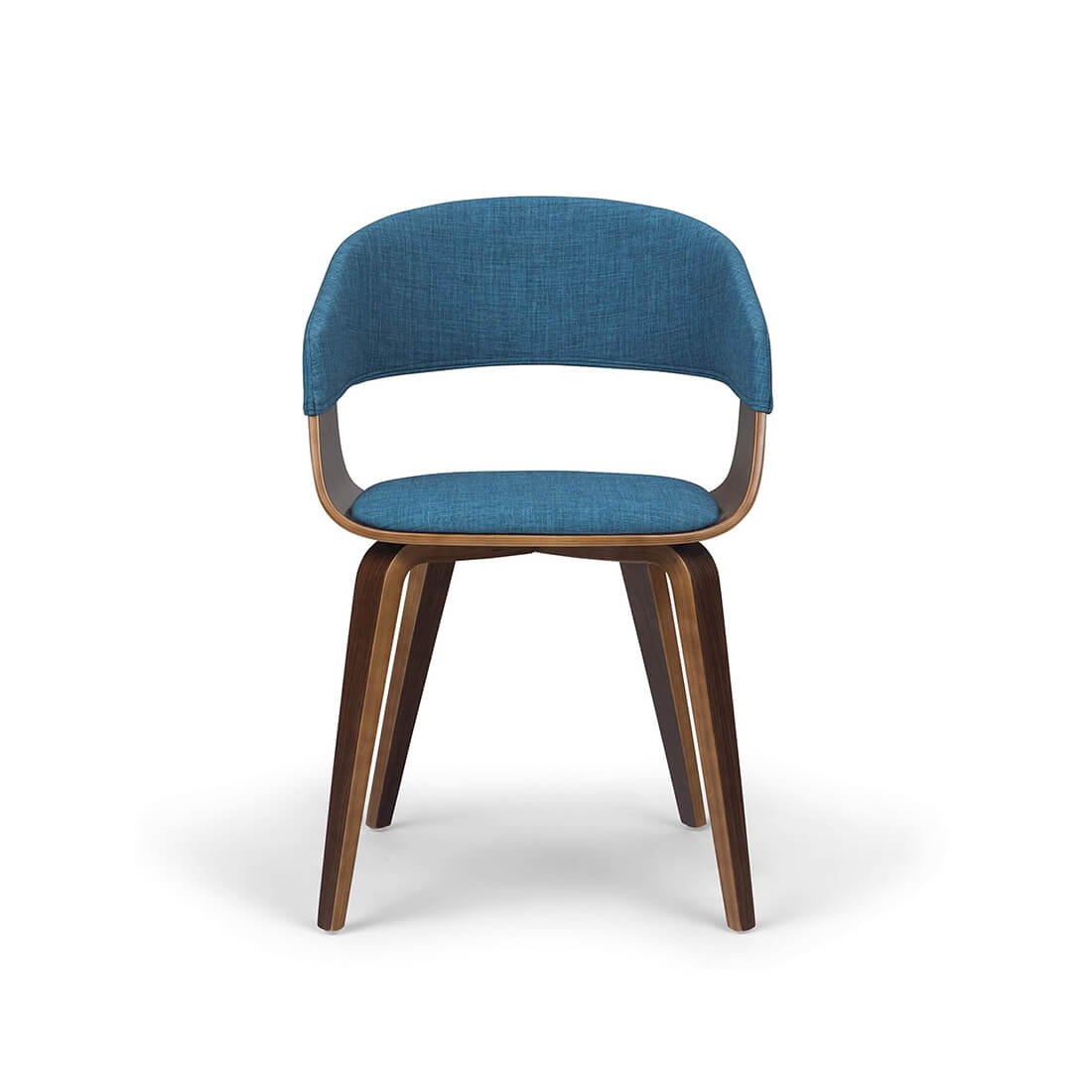 Patio Dining Solid Wood Acacia and Metal Chair – Bild 2