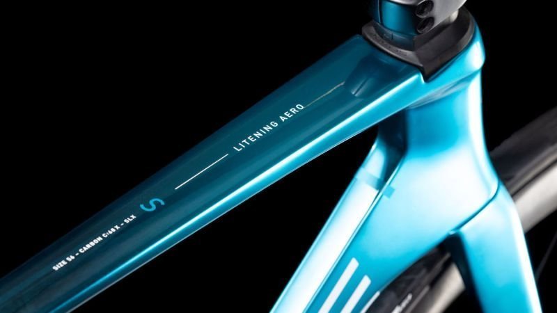 Cube Litening AERO C:68X SLX chromeblue´n´liquidblue – Bild 2