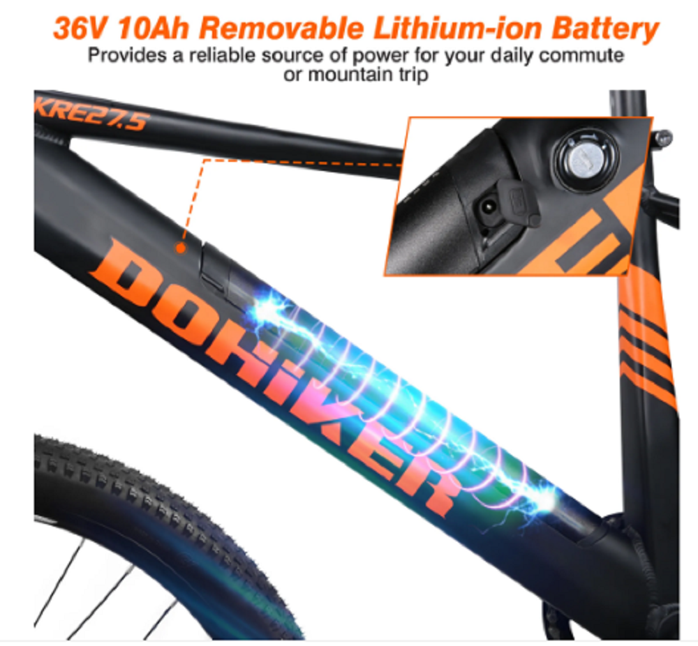 Dohiker Fahrrad 27.5 Zoll Reifen Moped Smart Elektrische – Bild 4